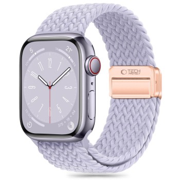 TECH-PROTECT Nylonmag каишка за Apple Watch 8 / 9 / 10 / 11 / SE (40 / 41 / 42 мм) перивинкъл