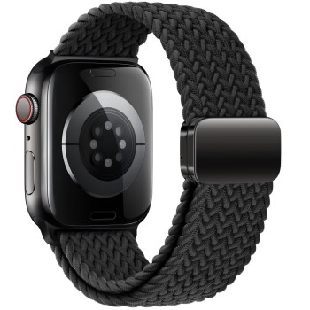 Tech-Protect Nylonmag каишка за Apple Watch 8/9/10/11/SE (40/41/42 мм) черна Tech-Protect Nylonmag каишка за Apple Watch 8/9/10/11/SE (40/41/42 мм) черна
