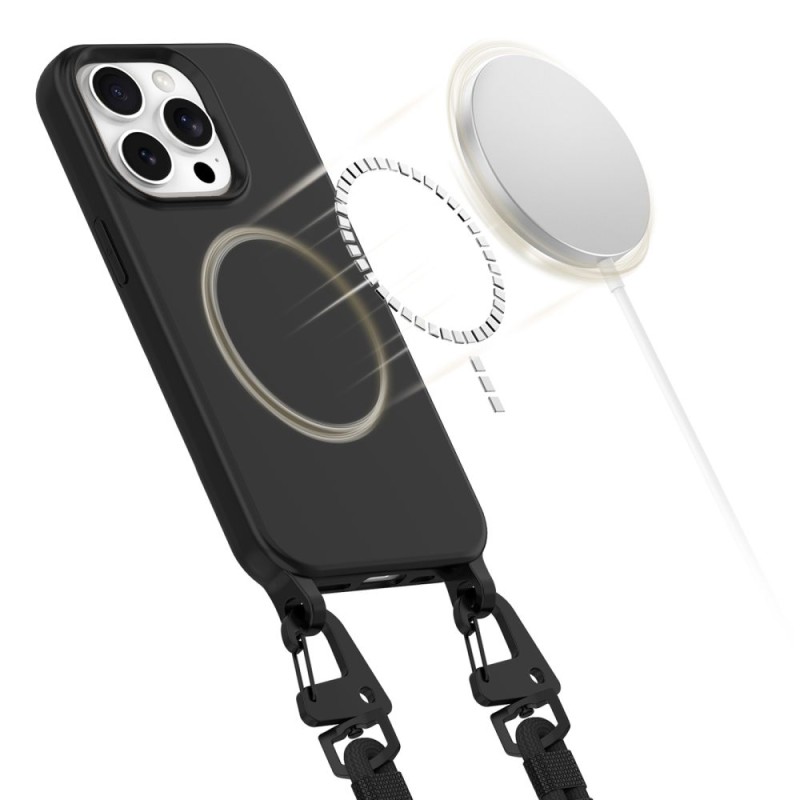 TECH-PROTECT Magnecklace MagSafe iPhone 15 Pro Black (черен) - TECH-PROTECT Magnecklace MagSafe iPhone 15 Pro Black (черен) - 5906302313129