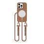 TECH-PROTECT MAGNECKLACE MAGSAFE за iPhone 15 Pro, шоколадово кафяво