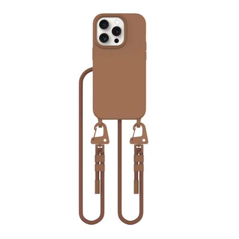 TECH-PROTECT MAGNECKLACE MAGSAFE за iPhone 15 Pro, шоколадово кафяво - TECH-PROTECT MAGNECKLACE MAGSAFE за iPhone 15 Pro, шоколадово кафяво - 5906302313143