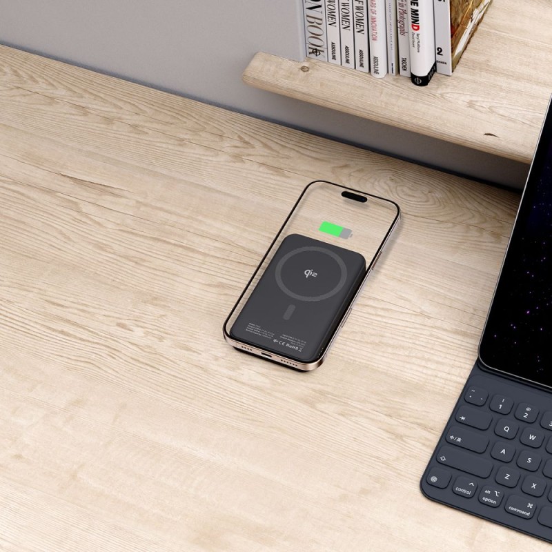TECH-PROTECT PB24 LifeMag QI2 MagSafe Power Bank 10000 mAh Black (SKU: 5906302313273) - TECH-PROTECT PB24 LifeMag QI2 MagSafe Power Bank 10000 mAh Black (SKU: 5906302313273) - 5906302313273