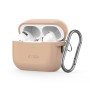 TECH-PROTECT Силиконов калъф с кука за Apple AirPods Pro 1/2 Caffe Latte
