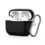 Tech-Protect силиконов калъф с карабинер за Apple AirPods Pro 1/2 черен