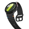 TECH-PROTECT Silicone Sport каишка за Samsung Galaxy Watch 4 / 5 / 5 Pro / 6 / 7 / FE Black (SKU: 5906302313389) - 5906302313389