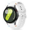 TECH-PROTECT силиконова спортна каишка за Samsung Galaxy Watch 4 / 5 / 5 Pro / 6 / 7 / FE (бяла) - 5906302313396
