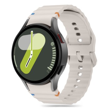 Tech-Protect Silicone Sport каишка за Samsung Galaxy Watch 4/5/5 Pro/6/7/FE Starlight