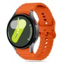 Tech-Protect Silicone Sport каишка за Samsung Galaxy Watch 4 / 5 / 5 Pro / 6 / 7 / FE (оранжева)