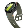 TECH-PROTECT Silicone Sport каишка за Samsung Galaxy Watch 4 / 5 / 5 Pro / 6 / 7 / FE (army green) - 5906302313464