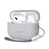 Tech-Protect силиконов калъф за Apple AirPods Pro 1/2, Crayon Grey (5906302313679) - Tech-Protect силиконов калъф за Apple AirPods Pro 1/2, Crayon Grey (5906302313679) - 5906302313679