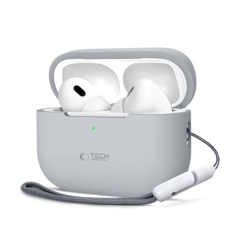 Tech-Protect силиконов калъф за Apple AirPods Pro 1/2, Crayon Grey (5906302313679)