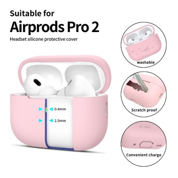 TECH-PROTECT Силиконов калъф за Apple AirPods Pro 1/2 Dusty Pink TECH-PROTECT Силиконов калъф за Apple AirPods Pro 1/2 Dusty Pink