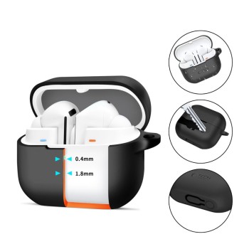 TECH-PROTECT Силиконов кукичка/примка за SAMSUNG GALAXY BUDS 3 / 3 FE / 3 PRO Black TECH-PROTECT Силиконов кукичка/примка за SAMSUNG GALAXY BUDS 3 / 3 FE / 3 PRO Black