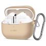 Tech-Protect силиконов кука-карабинер за Samsung Galaxy Buds 3 / 3 FE / 3 Pro (Caffe Latte)