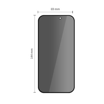 Tech-Protect Quick Set Spy+ Privacy стъклен протектор за iPhone 14 Pro (2 броя)