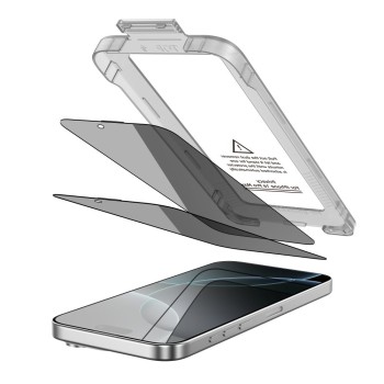 Tech-Protect Quick Set Spy+ Privacy за iPhone 16 Pro Max – антишпионско стъкло 2-пак