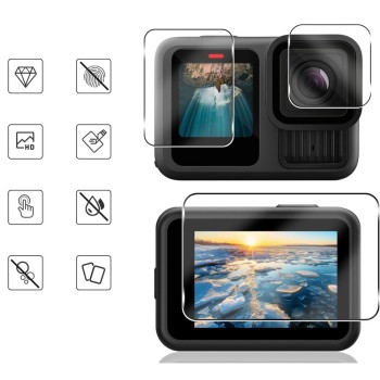 Tech-Protect Glass Fit+ закалено стъкло 2-SET за GoPro HERO 13 (CLEAR) Tech-Protect Glass Fit+ закалено стъкло 2-SET за GoPro HERO 13 (CLEAR)