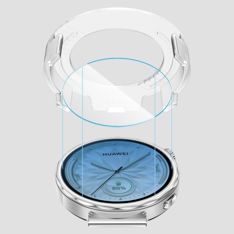 Tech-Protect Easy Set+ закалено стъкло за Huawei Watch GT 5 (41 мм) CLEAR – комплект 2 броя - 5906302318940