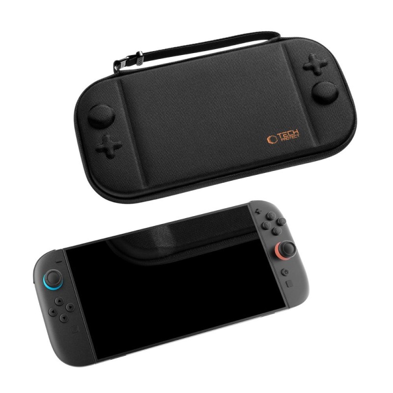 TECH-PROTECT SLIM POUCH за Nintendo Switch 2, черно - TECH-PROTECT SLIM POUCH за Nintendo Switch 2, черно - 5906302318988