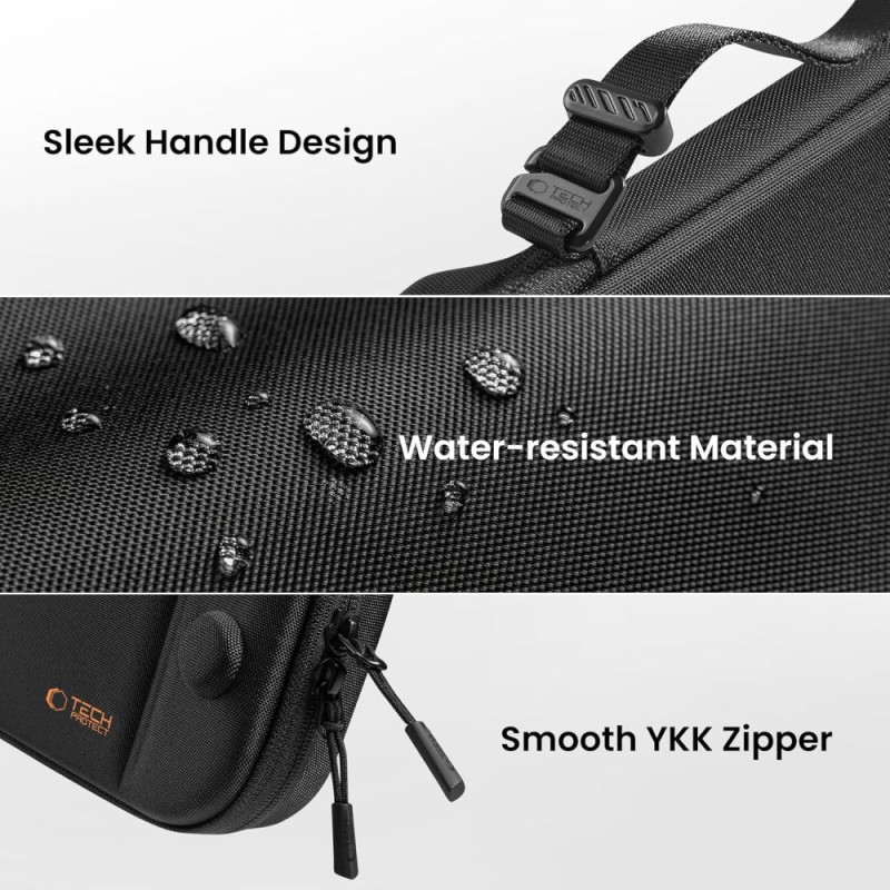 TECH-PROTECT SLIM POUCH за Nintendo Switch 2, черно - TECH-PROTECT SLIM POUCH за Nintendo Switch 2, черно - 5906302318988