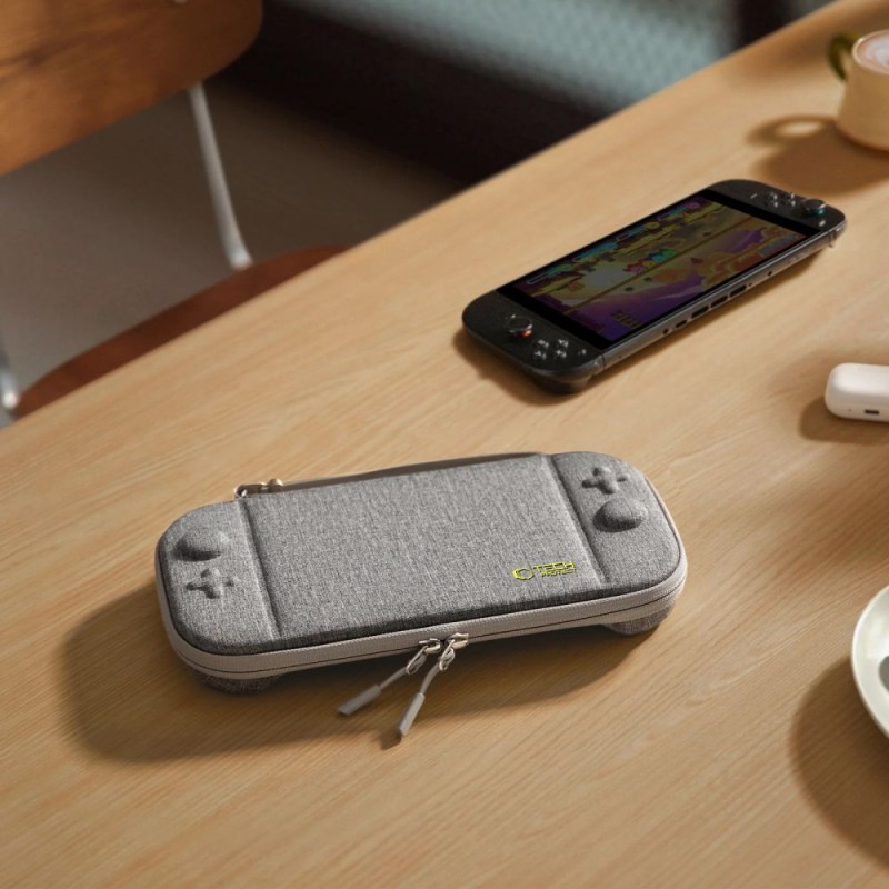 TECH-PROTECT SLIM POUCH за Nintendo Switch 2, тъмно сиво - TECH-PROTECT SLIM POUCH за Nintendo Switch 2, тъмно сиво - 5906302318995