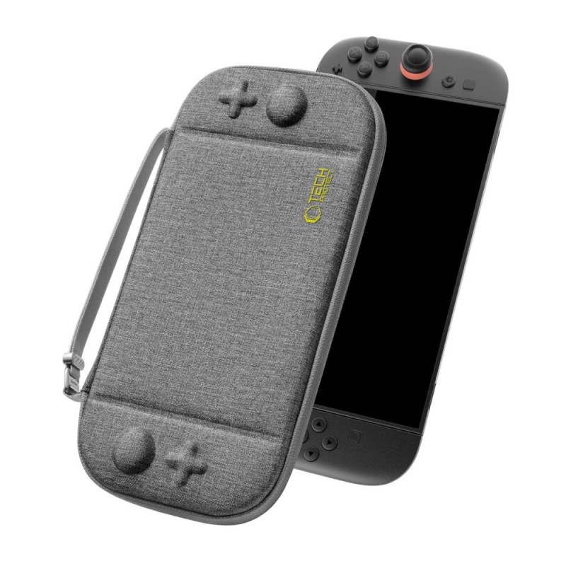 TECH-PROTECT SLIM POUCH за Nintendo Switch 2, тъмно сиво - TECH-PROTECT SLIM POUCH за Nintendo Switch 2, тъмно сиво - 5906302318995