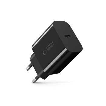 Tech-Protect NC20W 1-портова мрежова зарядна PD 20W черна (SKU: 5906302319039) Tech-Protect NC20W 1-портова мрежова зарядна PD 20W черна (SKU: 5906302319039)