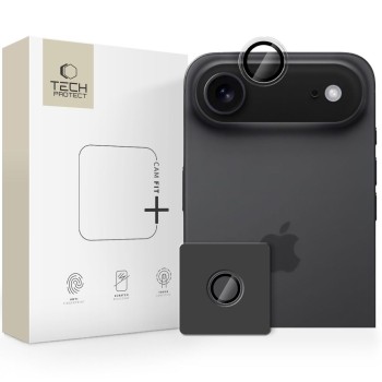 Tech-Protect Camring Fit+ предпазна капачка за камера за iPhone Air (CLEAR)