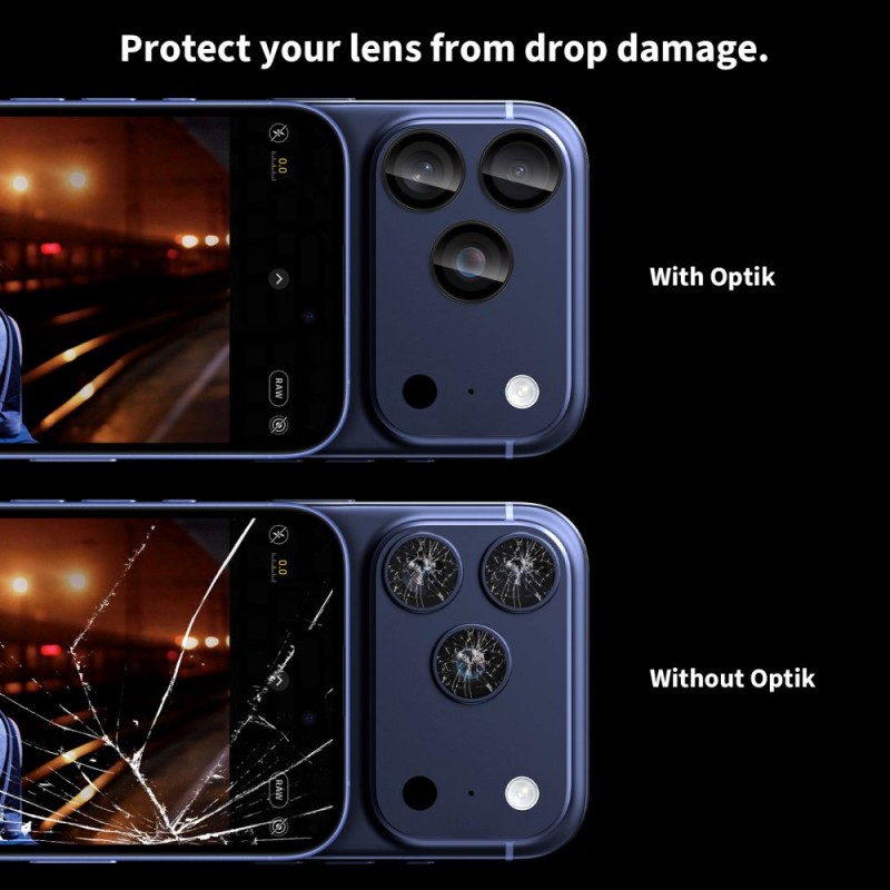 Tech-Protect Camring Fit+ Обков/протектор за камера за iPhone 14 Pro / Max, 15 Pro / Max, 16 Pro / Max, 17 Pro / Max CLEAR (алуминий и стъкло) - 5906302319169
