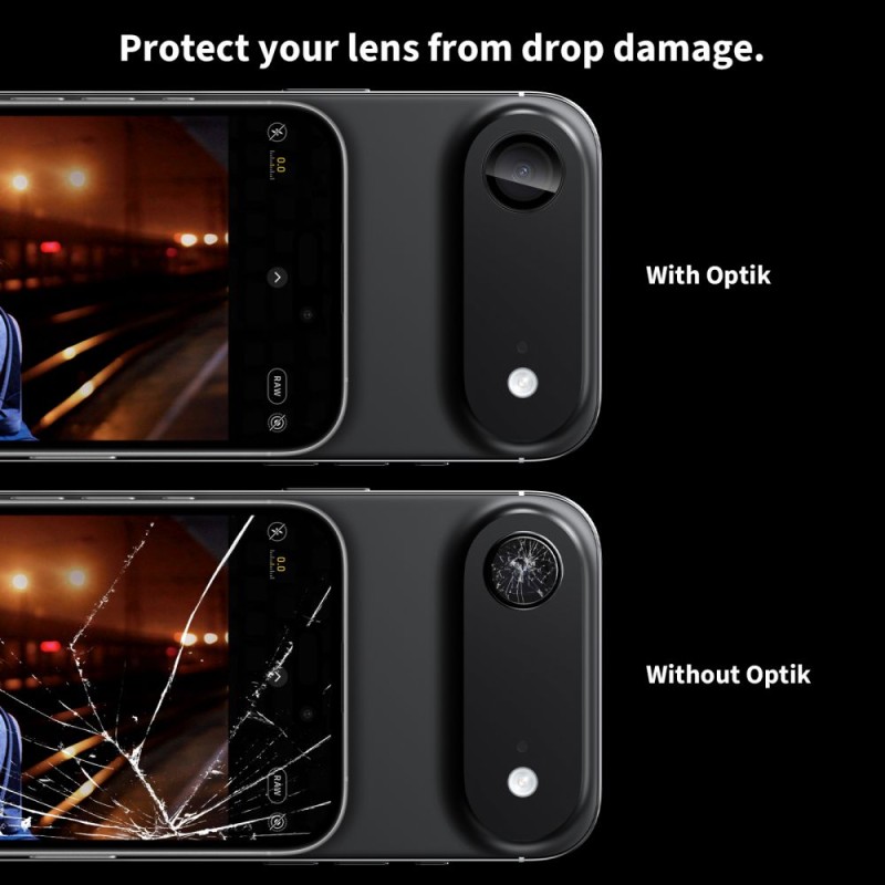 Tech-Protect Camring Fit+ предпазна оптика за iPhone Air Black (черен) - Tech-Protect Camring Fit+ предпазна оптика за iPhone Air Black (черен) - 5906302319183