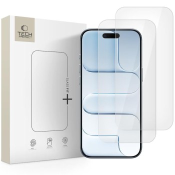 Tech-Protect Glass Fit+ закалено стъкло за iPhone Air (CLEAR) 2 бр.