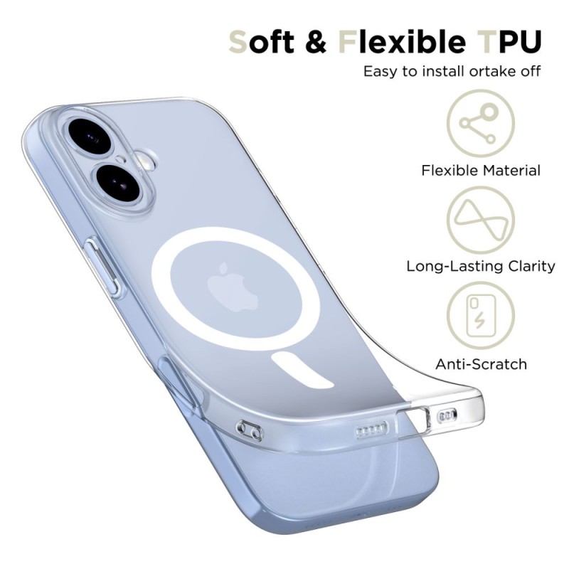 Tech-Protect FlexAir Magsafe за iPhone 17 – прозрачен - 5906302319497