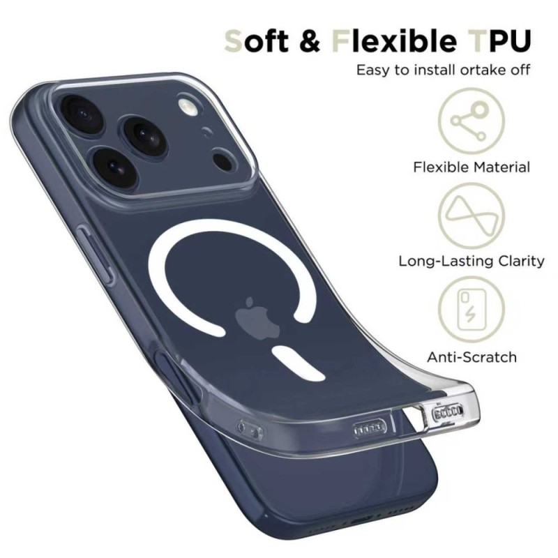 TECH-PROTECT FLEXAIR MAGSAFE iPhone 17 PRO MAX Clear (прозрачен) - 5906302319527