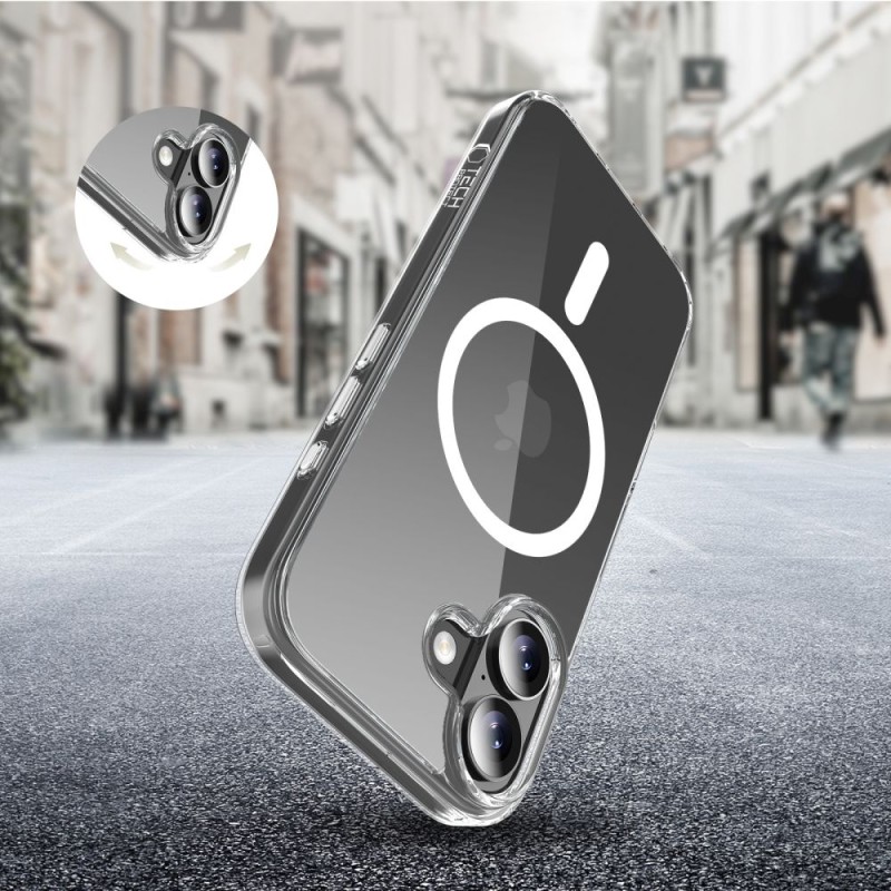 Tech-Protect Flexair Hybrid CC MagSafe за iPhone 17 – прозрачен - 5906302319619