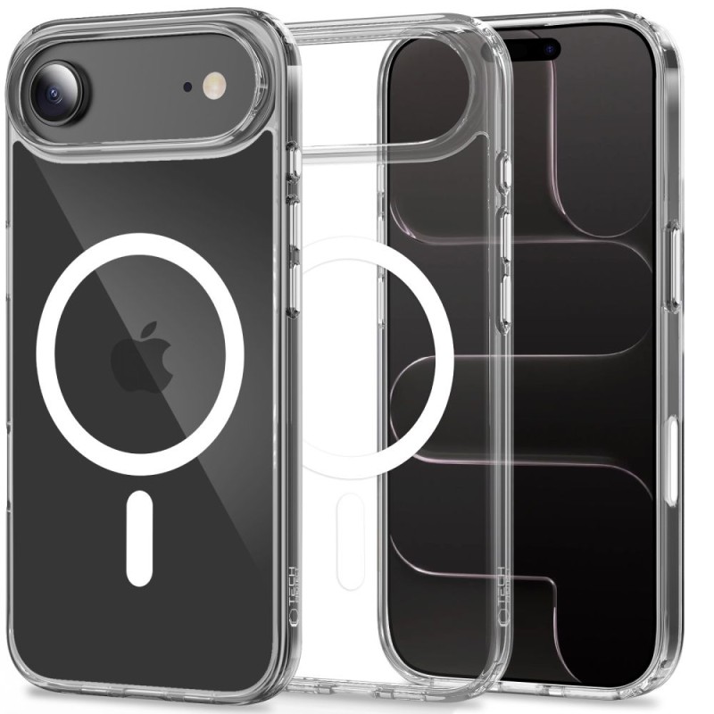 TECH-PROTECT FLEXAIR HYBRID CC MAGSAFE iPHONE AIR – прозрачен кейс - TECH-PROTECT FLEXAIR HYBRID CC MAGSAFE iPHONE AIR – прозрачен кейс - 5906302319626