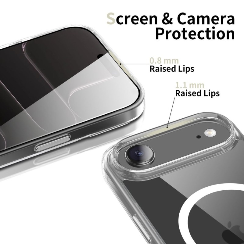 TECH-PROTECT FLEXAIR HYBRID CC MAGSAFE iPHONE AIR – прозрачен кейс - TECH-PROTECT FLEXAIR HYBRID CC MAGSAFE iPHONE AIR – прозрачен кейс - 5906302319626