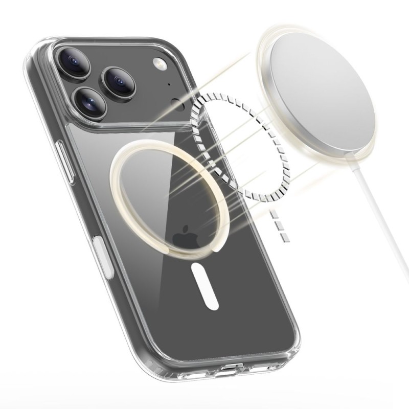 TECH-PROTECT FLEXAIR HYBRID CC MAGSAFE iPhone 17 Pro Max CLEAR - TECH-PROTECT FLEXAIR HYBRID CC MAGSAFE iPhone 17 Pro Max CLEAR - 5906302319640