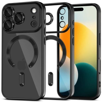 Tech-Protect MagFlex MagSafe за iPhone 17 Pro, лъскав черен