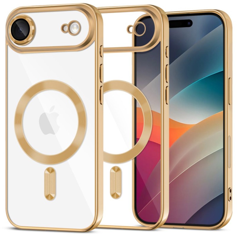 TECH-PROTECT MagFlex MagSafe за iPhone Air Shiny Gold (С прозрачен гръб) - 5906302319701
