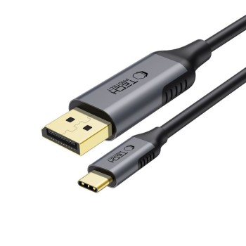 Tech-Protect UltraBoost кабел USB-C към DisplayPort 1.4, 8K 60Hz, 180 см, черен (5906302321780)