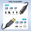 TECH-PROTECT ULTRABOOST Кабел DisplayPort към HDMI 2.0, 4K 60Hz, 200 см, черен - TECH-PROTECT ULTRABOOST Кабел DisplayPort към HDMI 2.0, 4K 60Hz, 200 см, черен - 5906302321797