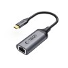 Tech-Protect UltraBoost адаптер Type-C към Ethernet RJ45 1000Mbps (черен) - 5906302321834