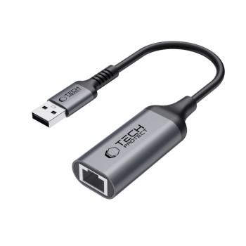 TECH-PROTECT ULTRABOOST USB 3.0 към Ethernet RJ45 адаптер 1000Mbps, черен