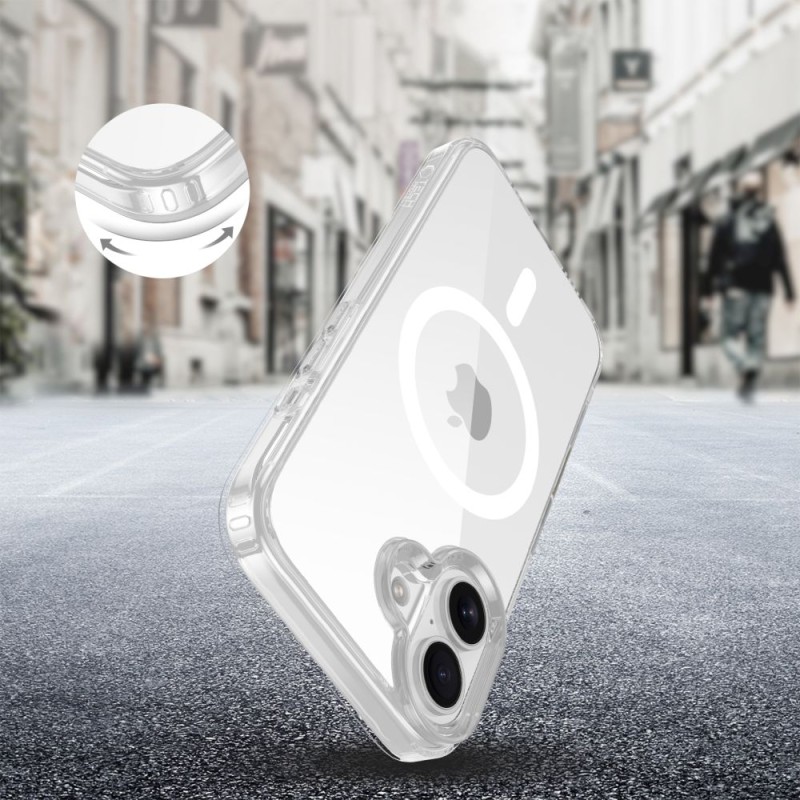 TECH-PROTECT FLEXAIR HYBRID CC MAGSAFE за iPhone 16 CLEAR - TECH-PROTECT FLEXAIR HYBRID CC MAGSAFE за iPhone 16 CLEAR - 5906302322671