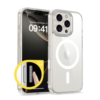 TECH-PROTECT FLEXAIR HYBRID CC MAGSAFE iPhone 16 PRO Clear TECH-PROTECT FLEXAIR HYBRID CC MAGSAFE iPhone 16 PRO Clear