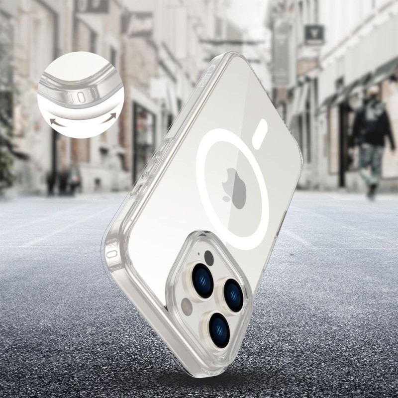 TECH-PROTECT FLEXAIR HYBRID CC MAGSAFE iPhone 16 PRO Clear - TECH-PROTECT FLEXAIR HYBRID CC MAGSAFE iPhone 16 PRO Clear - 5906302322688