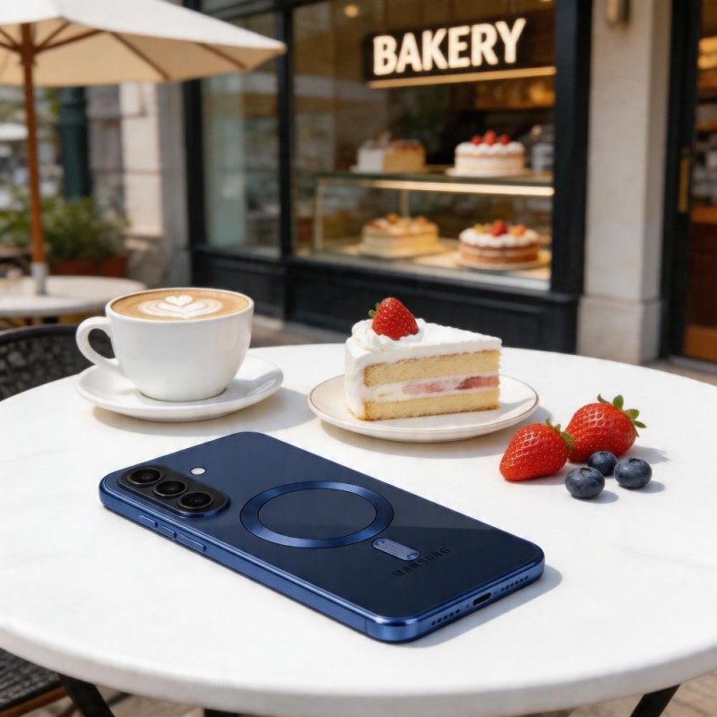 TECH-PROTECT MagFlex MagSafe силиконов калъф за Samsung Galaxy A57 5G Navy Blue (5906302322862) - 5906302322862