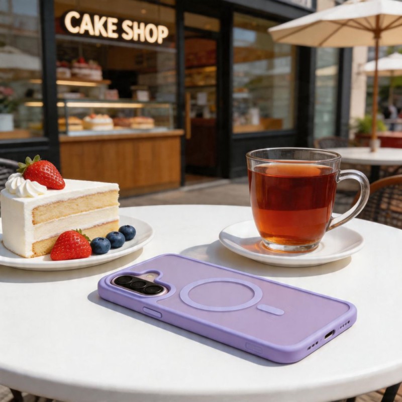 TECH-PROTECT MAGMAT MagSafe калъф за Samsung Galaxy A57 5G мат лилав - TECH-PROTECT MAGMAT MagSafe калъф за Samsung Galaxy A57 5G мат лилав - 5906302322916