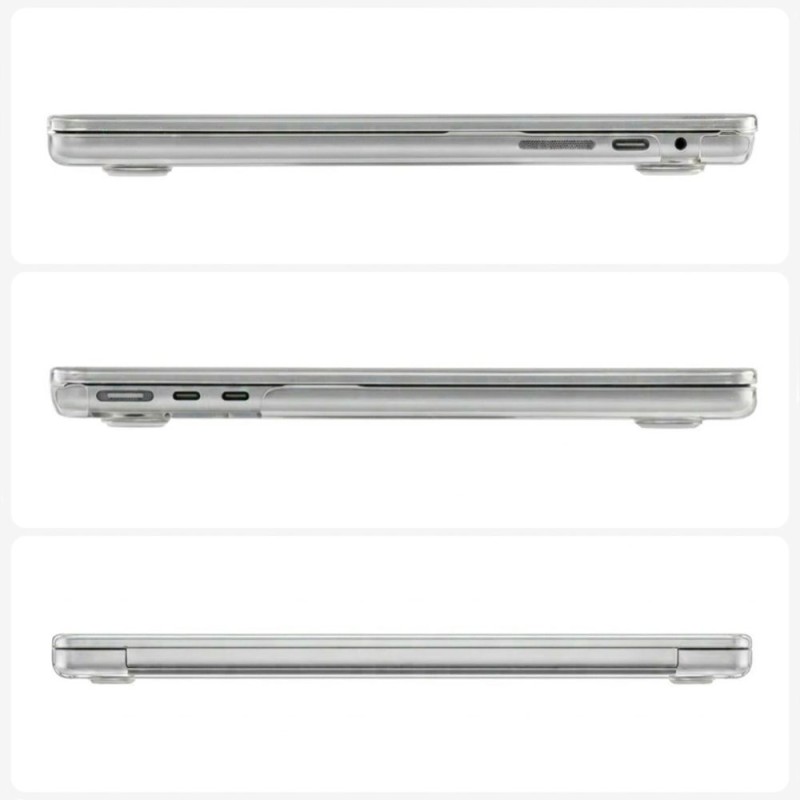 TECH-PROTECT Softshell за MacBook Pro 14 (M1–M5 Pro / M5 Pro Max) 2021–2026 Crystal Clear - 5906302323036