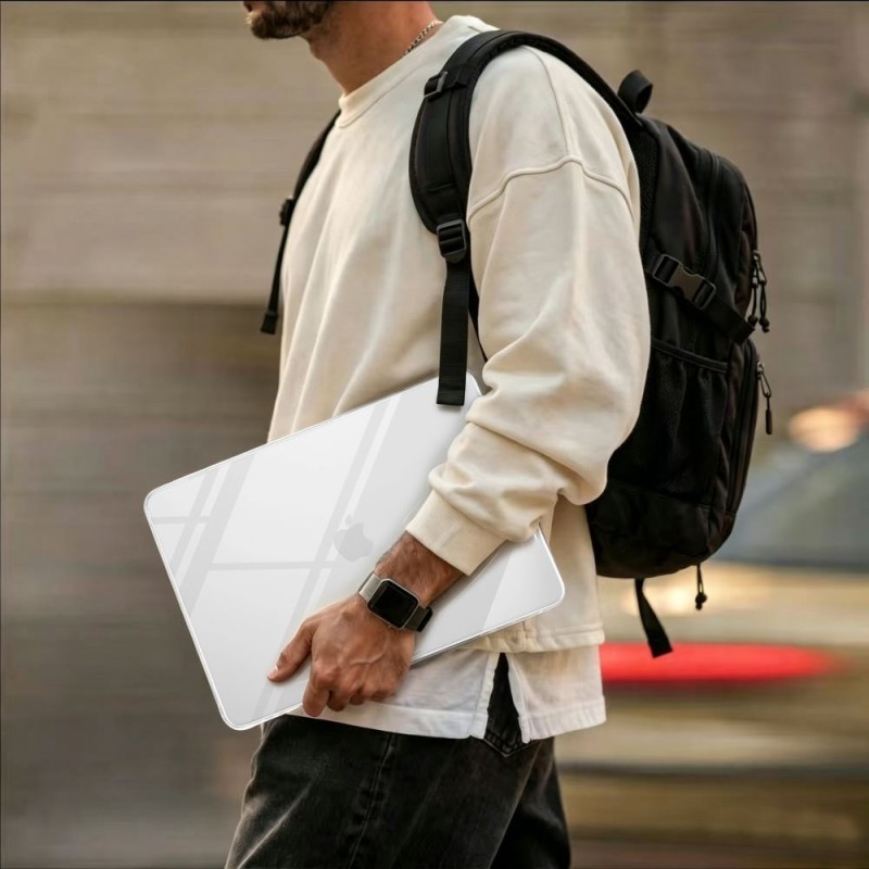 Tech-Protect Softshell за MacBook Air 15 M2-M5 2023-2026 Crystal Clear (прозрачен) - 5906302323098